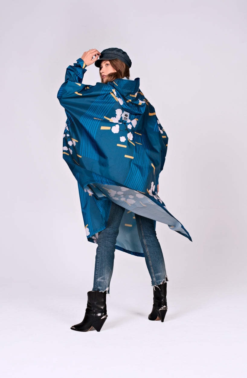 Japanese garden - Fashion raincoat